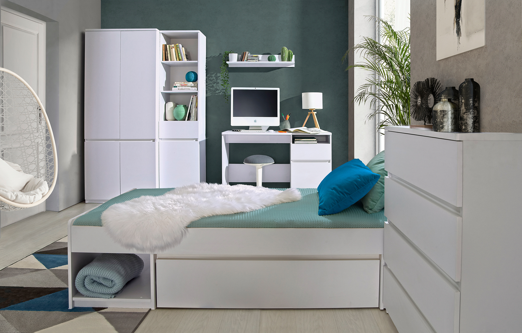 Stylefy Arcola Kinderzimmer-Set VI Weiß