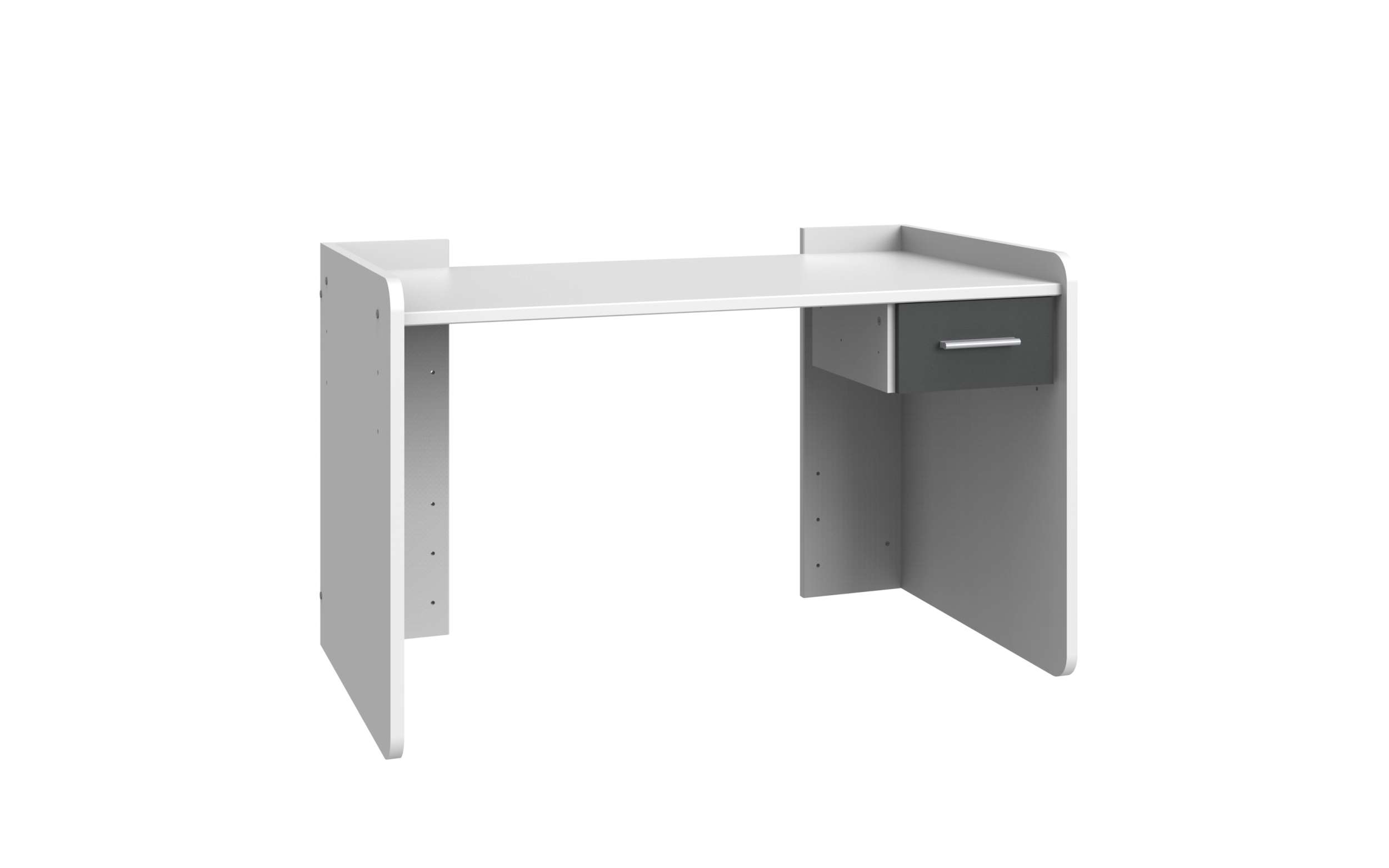 Stylefy Lio Schreibtisch I Weiß Graphit