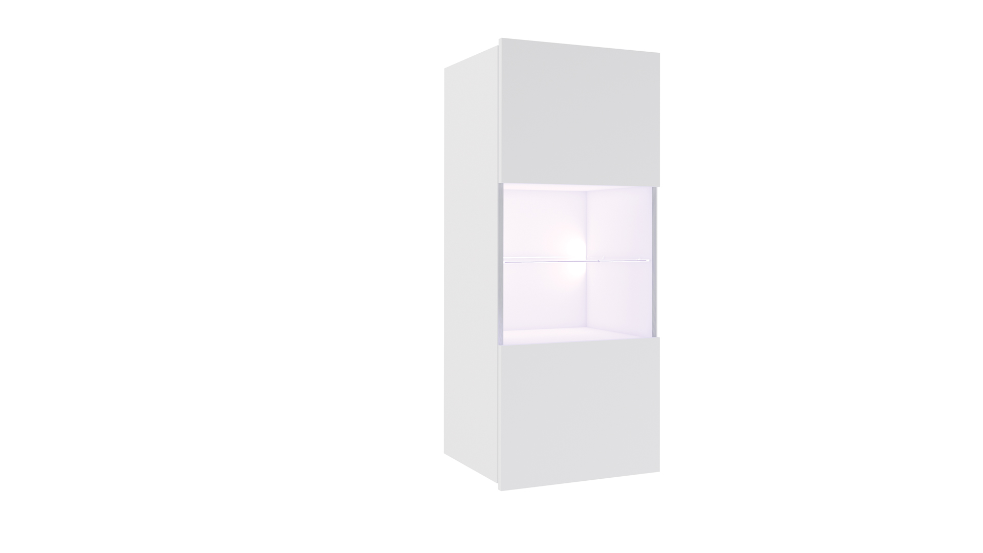 Stylefy Bietula Wohnwand IV Weiß Hochglanz Wotan Eiche ohne LED-Beleuchtung